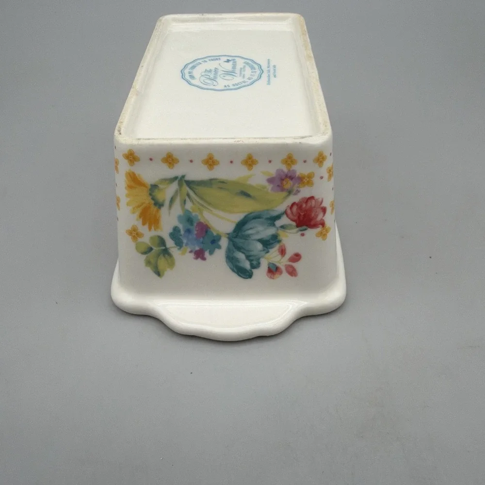 The Pioneer Woman Blooming Bouquet Mini Loaf Pan Blue Floral EUC